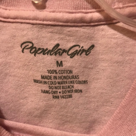 graphic tee pink crop top t-shirt - Picture 4 of 4